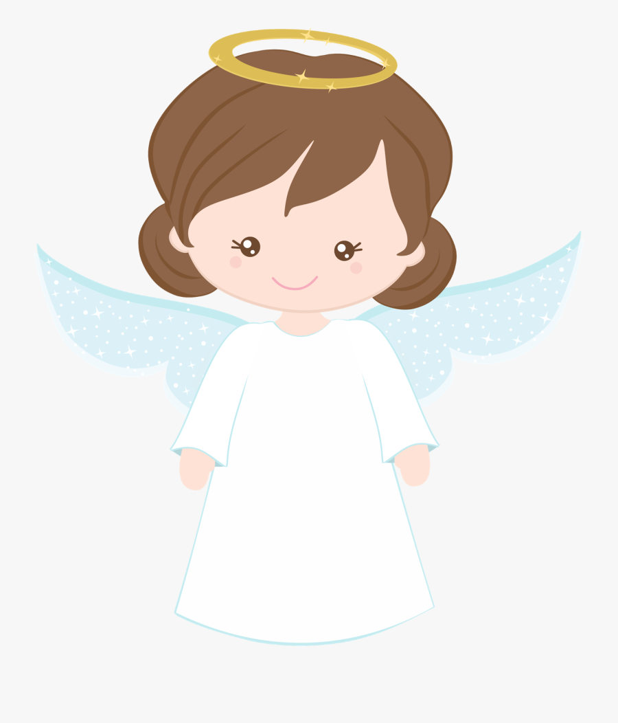 Angel Clipart Little Girl - Anjinhos Para Batizado Menina Png, Transparent Clipart
