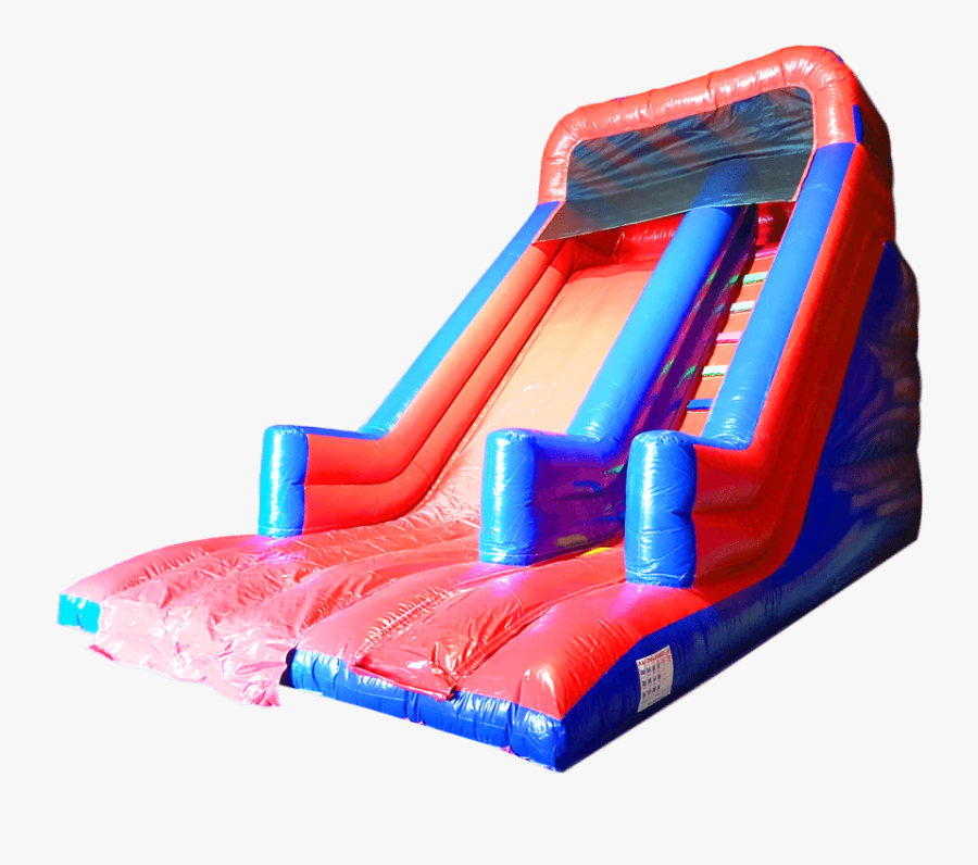 Inflatable Slide Cliparts Clipart64 - Blue And Red Slide Bouncy Castle, Transparent Clipart