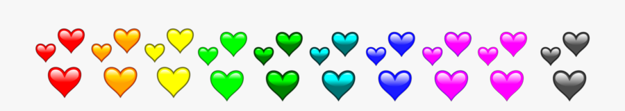 #colourful #hearts #rainbow
#divider #header #textline, Transparent Clipart