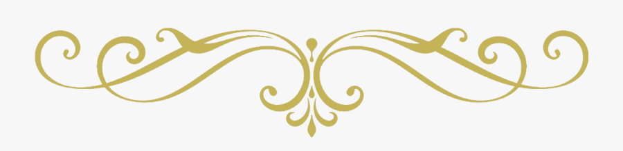 Transparent Background Gold Divider, Transparent Clipart