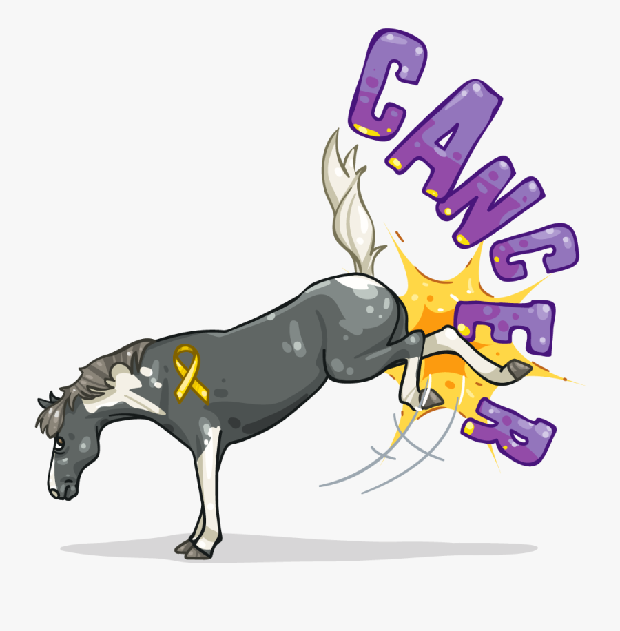 Kicking Cancers Butt, Transparent Clipart
