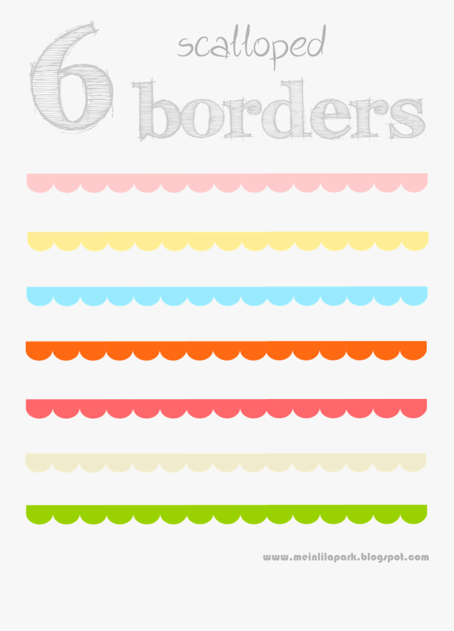 Scalloped Border Clipart Free, Transparent Clipart