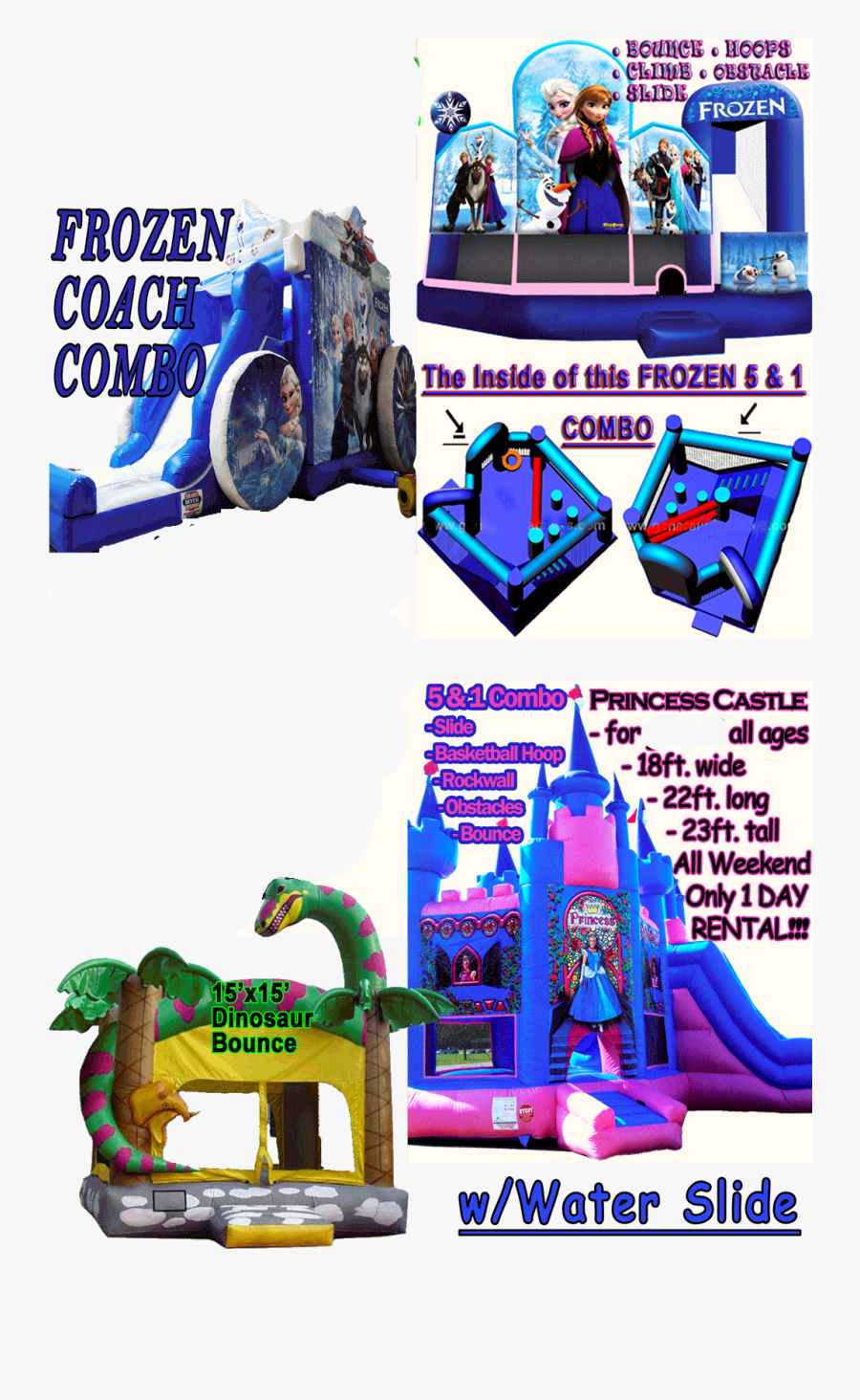 W/ Slide Louisville - Dinosaur Bounce House, Transparent Clipart