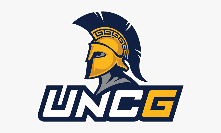 Uncg Volleyball 50th Anniversary - Uncg Spartans Logo, Transparent Clipart