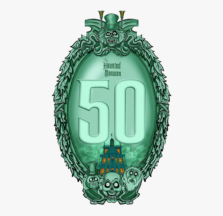 A Swinging Wake Logo - Haunted Mansion Disneyland 50th Anniversary, Transparent Clipart