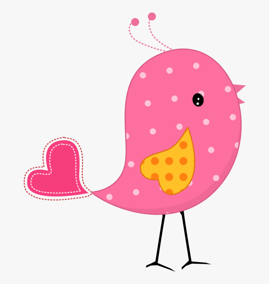Pink Love Birds Clipart, Transparent Clipart