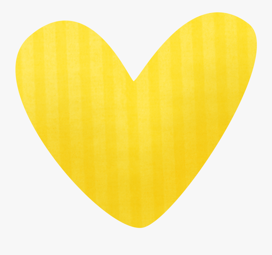 Yellow Heart Clip Art Png, Transparent Clipart