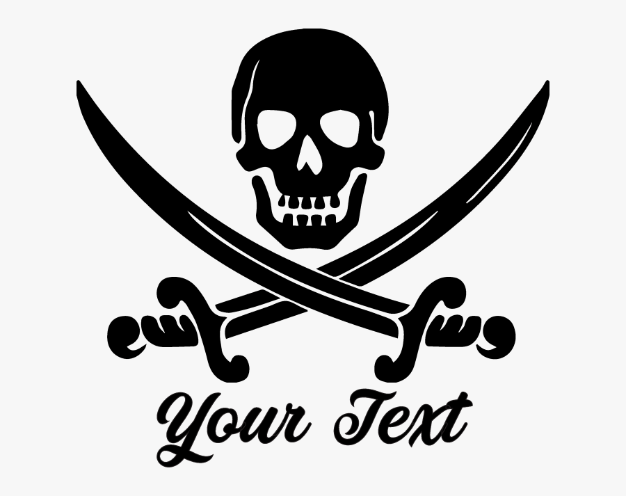 Transparent Skull Logo Png - Pirate Logo Png, Transparent Clipart