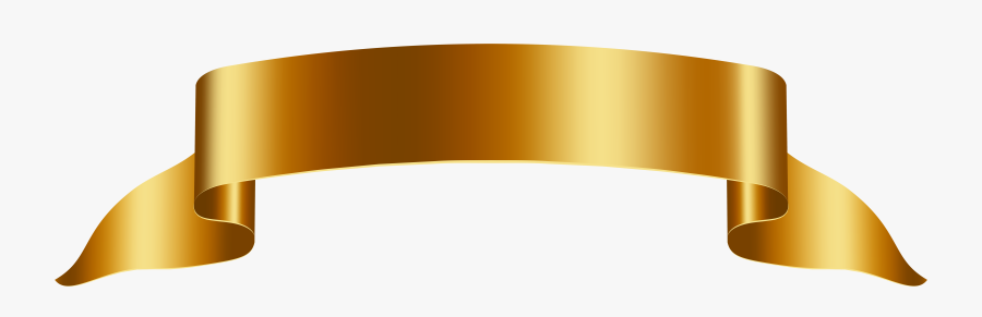 Clip Art Free Clipart Banners - Gold Banner Png, Transparent Clipart