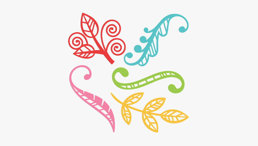 Cute Flourishes Clipart, Transparent Clipart