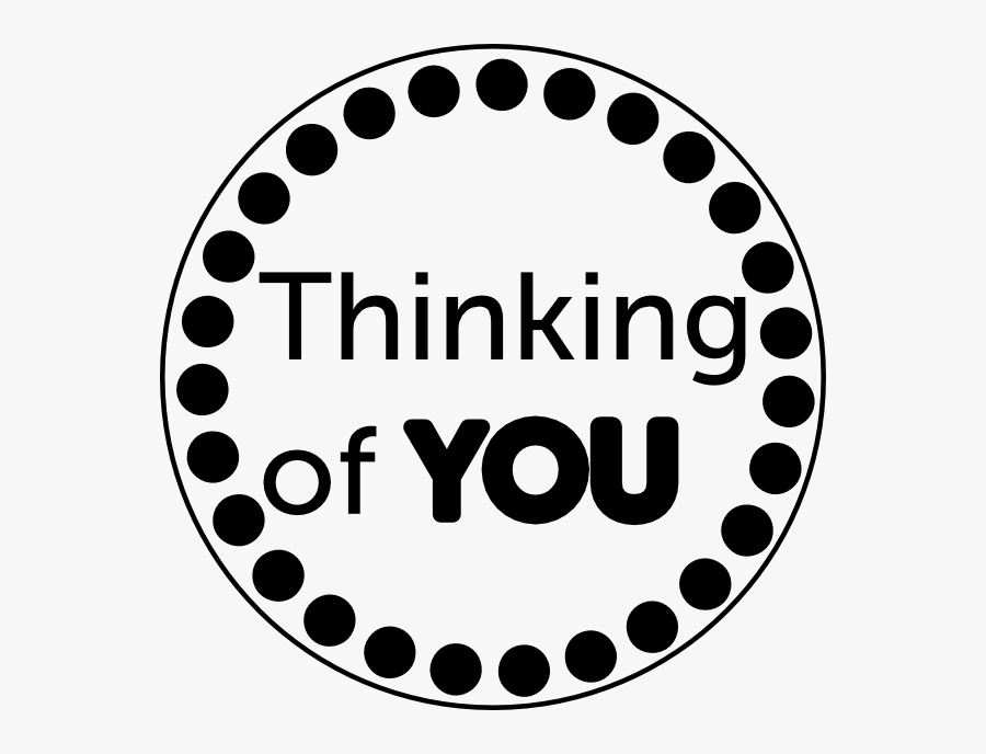 Thinking Of You Black And White, Transparent Clipart