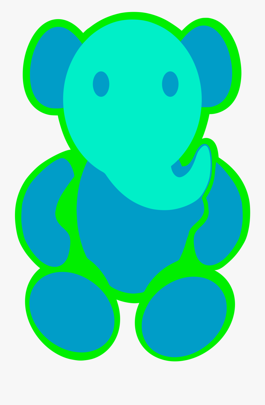 Elephant Cut - Teddy Bear, Transparent Clipart