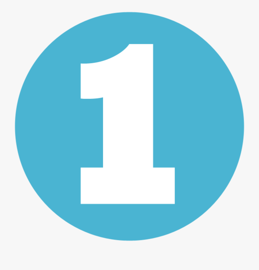 Clipart Numbers 1 - Number 1 Transparent Background, Transparent Clipart
