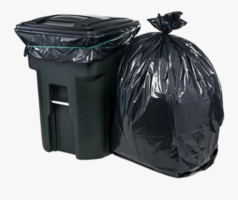Garbage Bin And Bag - Hand Trash Bag Png, Transparent Clipart
