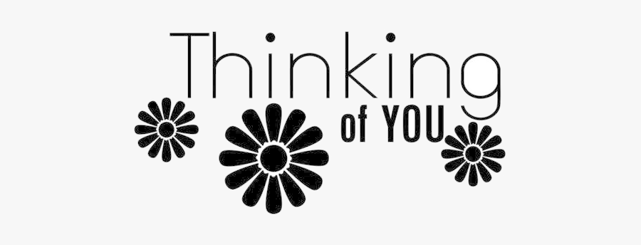 Thinking Of You Phrase Graphics Dxf Eps Cdr Ai Pdf - Stencil, Transparent Clipart