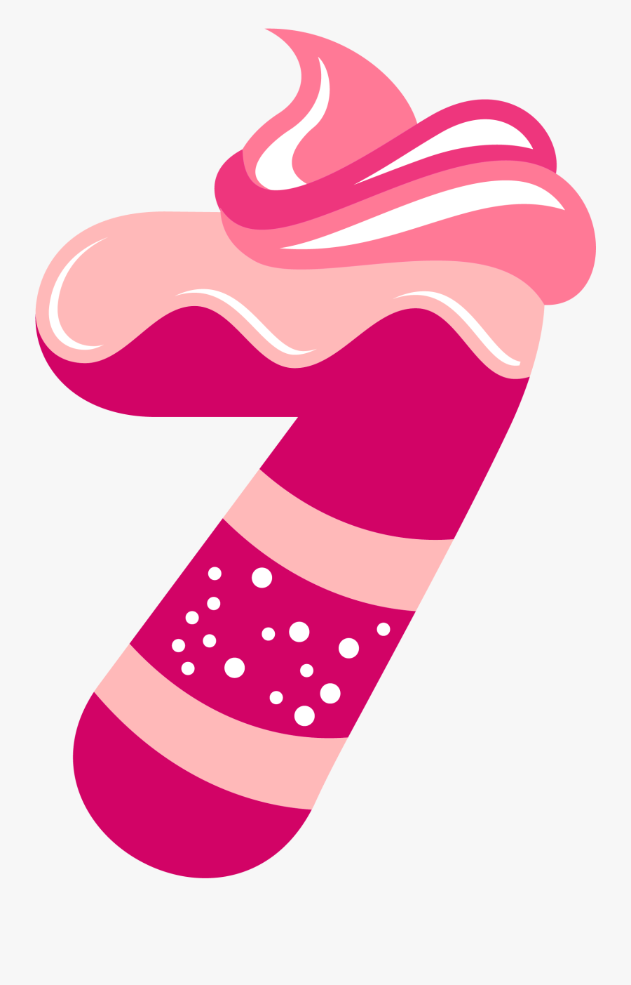 Numbers Clipart Seven - Number 7 Clipart Png, Transparent Clipart