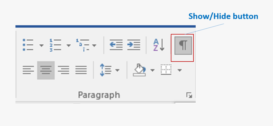 How To Create A Columnar Newsletter With Word - Show Hide Button Word 2016, Transparent Clipart
