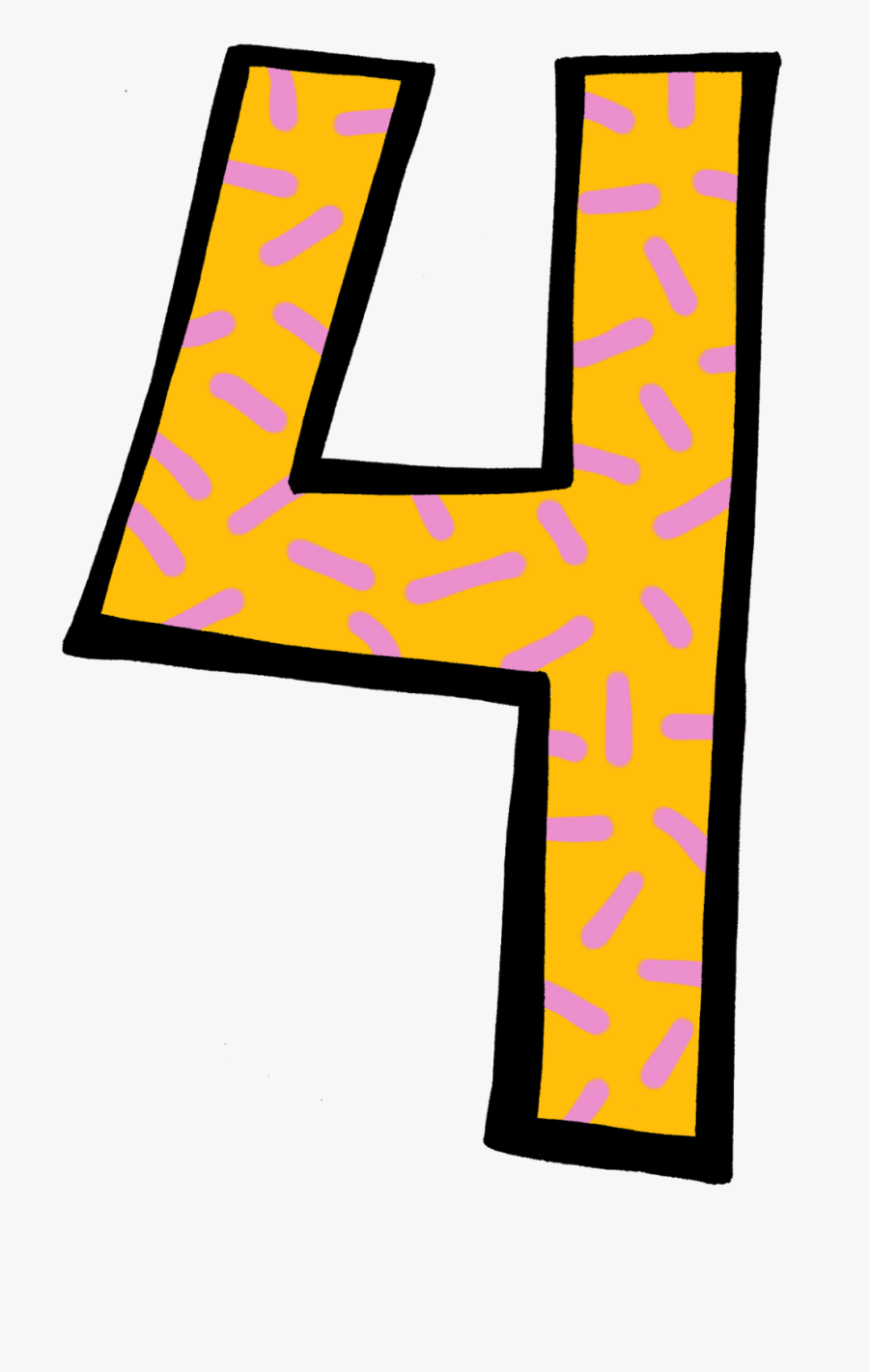 Free Clipart Number - Number 4 Clipart, Transparent Clipart