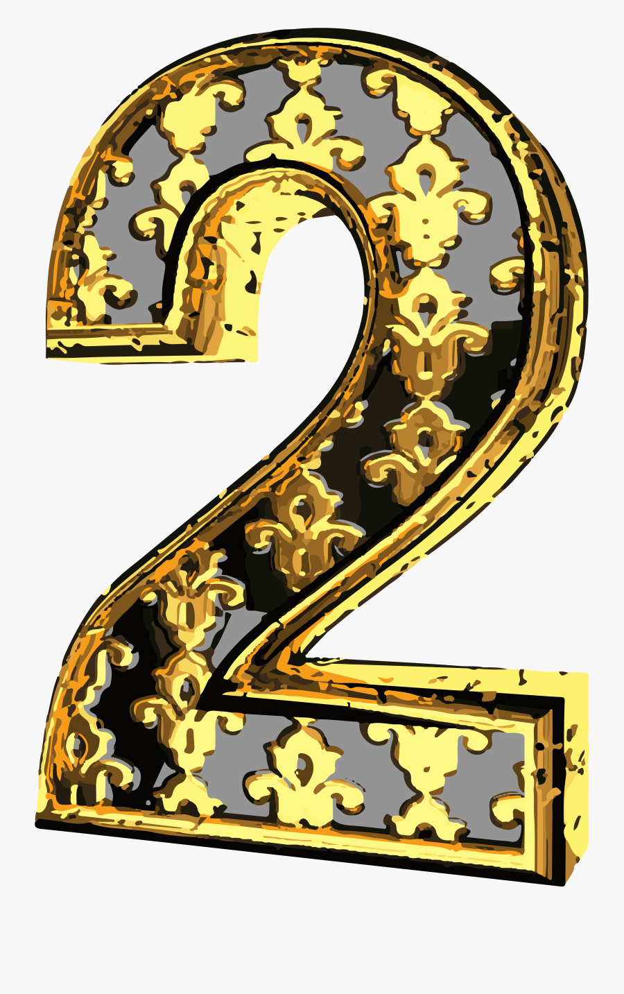 Transparent Vintage Clipart - Numbers Vintage Clip Art, Transparent Clipart