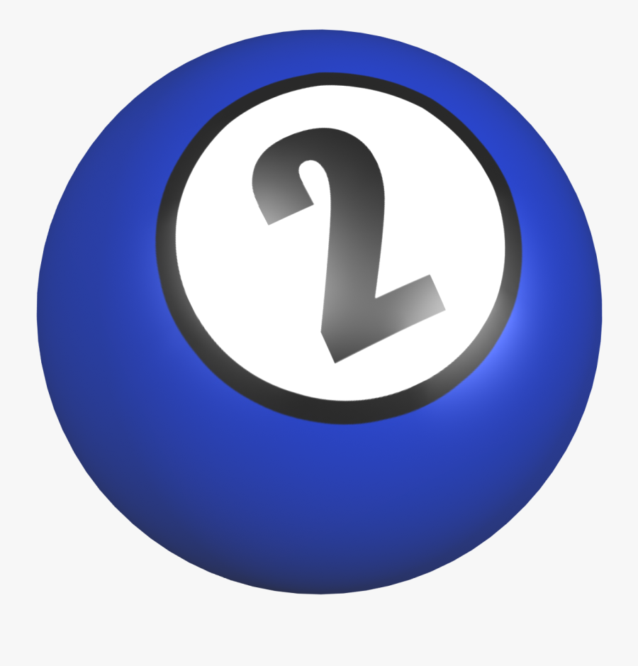 Number 2 Ball With Image From Clipart Free Clip Art - No 2 Clipart, Transparent Clipart