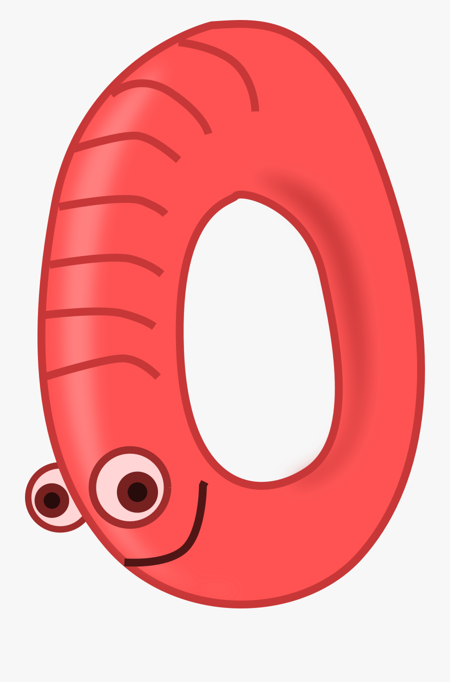 Number Image - Animal Number 0, Transparent Clipart