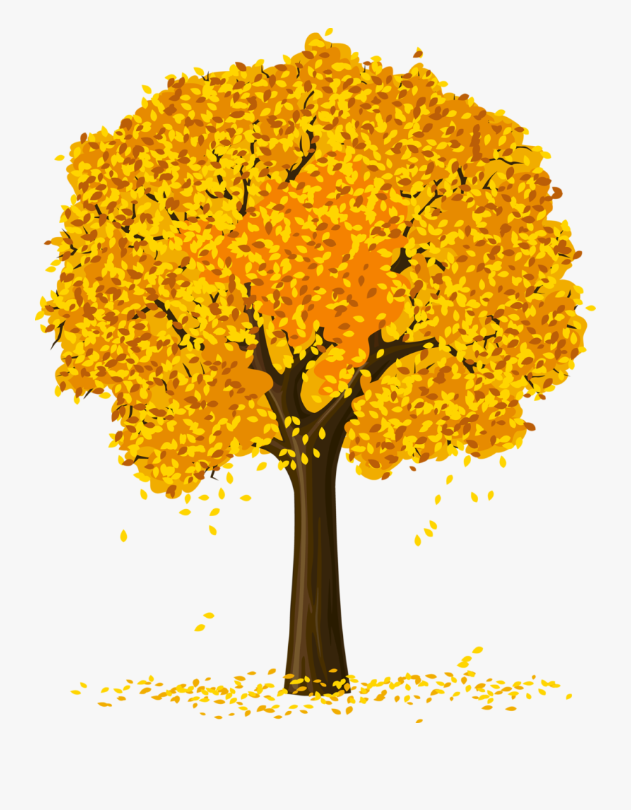 Tree Clipart Fall Trees - Tree In Different Season, Transparent Clipart