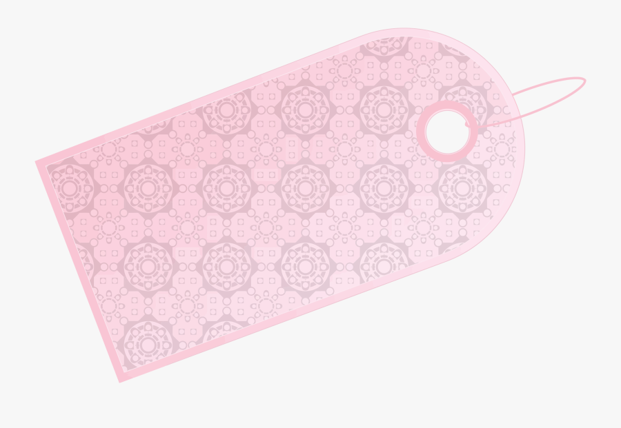 Pink Gift Tag Clipart, Transparent Clipart