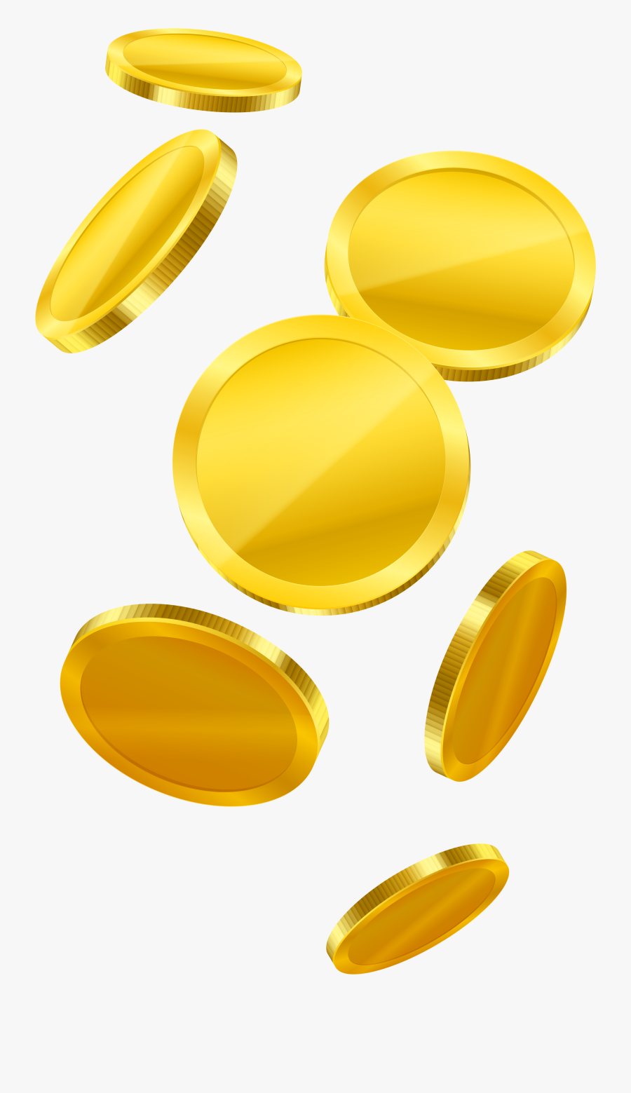 Gold Falling Coins Png Clipart - Amber, Transparent Clipart