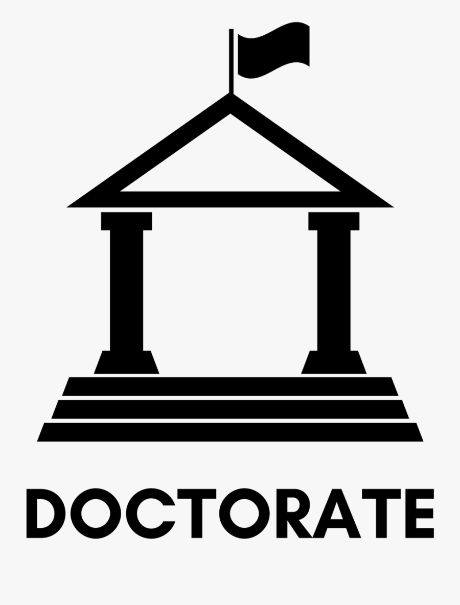 Doctorate - Bank Silhouette, Transparent Clipart