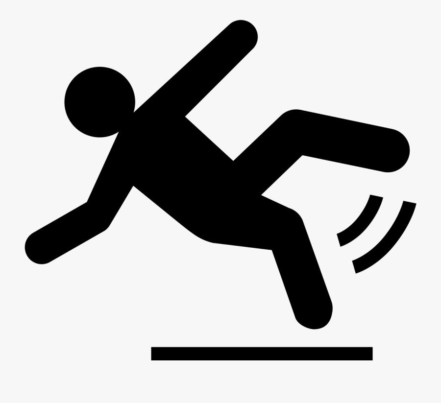 Computer Icons Slip And Fall Clip Art - Stick Figure Falling Icon, Transparent Clipart