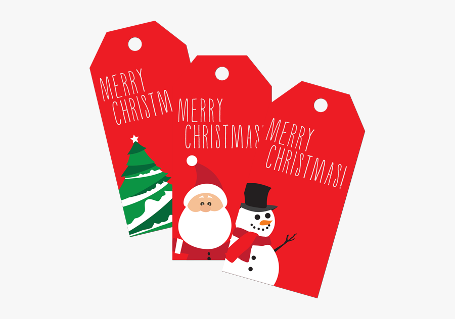 Christmas Gift Tags - Christmas Tree, Transparent Clipart