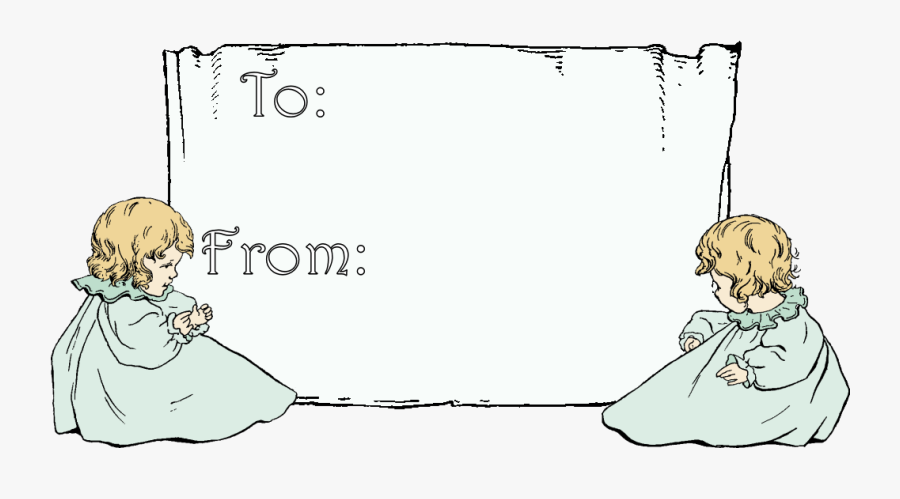 Baby Gift Tag Design Digital Download - Tag Baby Twin, Transparent Clipart