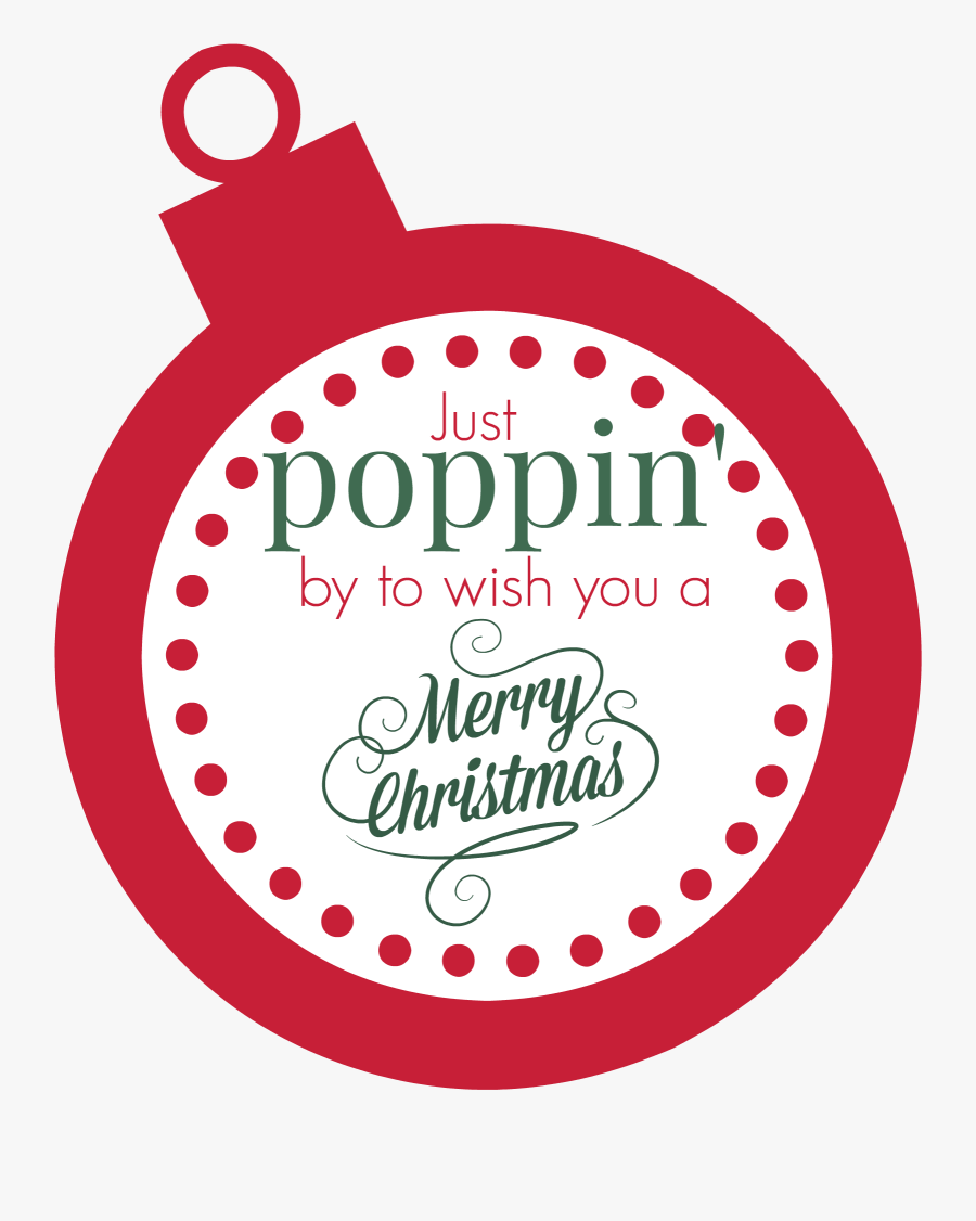 Transparent Christmas Gift Tag Clipart Free - Circle, Transparent Clipart