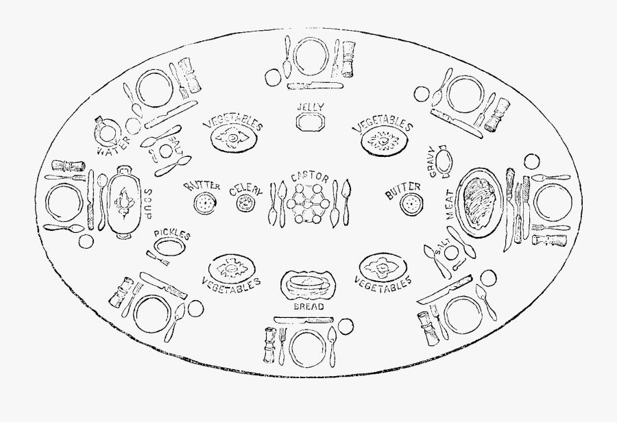 Drawing At Getdrawings Com - Table Setting, Transparent Clipart