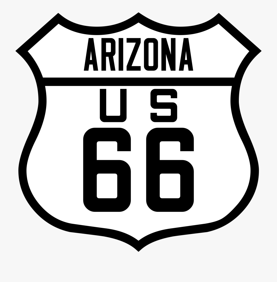 Route 66 Sign Png - Us Highway Sign, Transparent Clipart