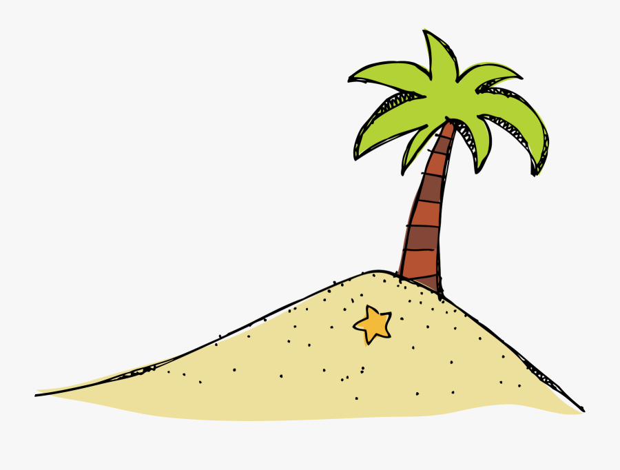 Desert Island Clipart, Transparent Clipart