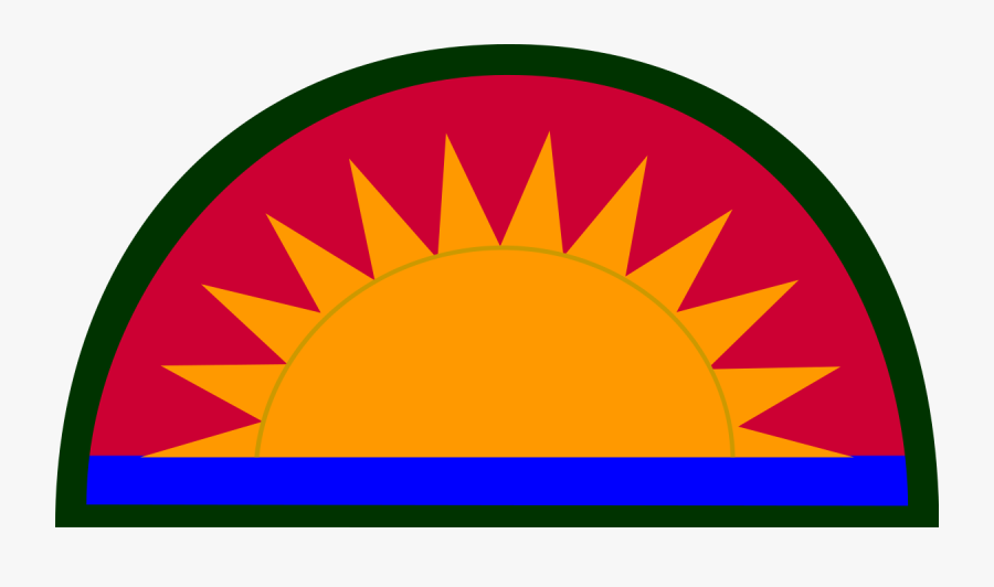 Sunset Clipart Setting Sun - 41st Infantry Division, Transparent Clipart