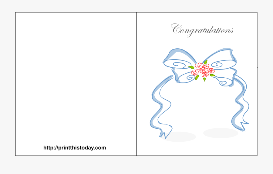 Free Printable Wedding Congratulations Cards - Free Wedding Congratulations Card, Transparent Clipart