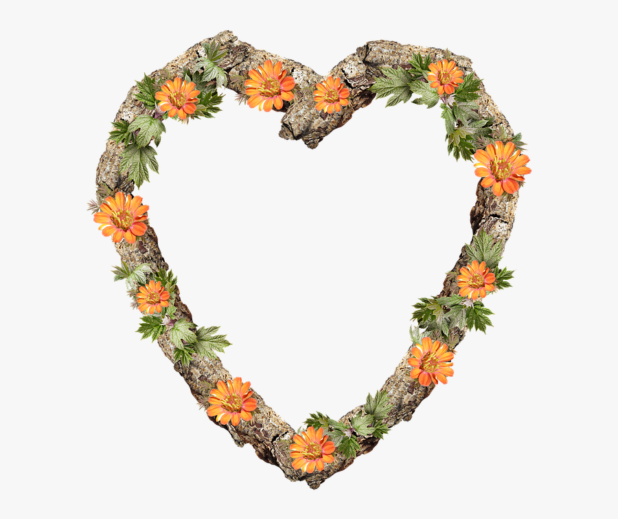 Frame Border Rustic Clipart , Png Download - Yellow Frame Png Heart, Transparent Clipart