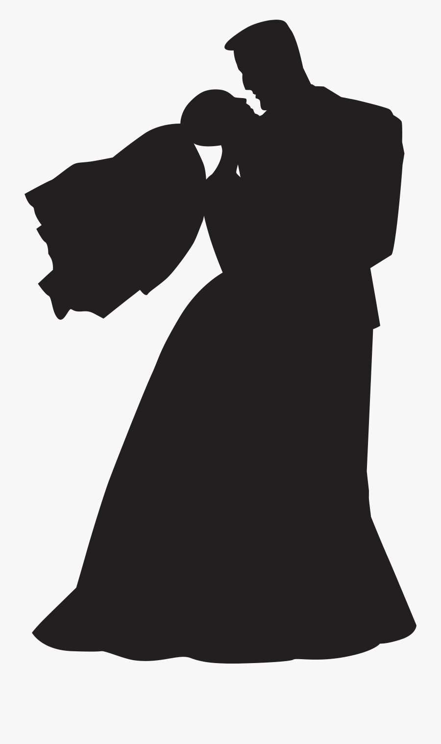 Clip Library Free Clipart Wedding Couple - Wedding Couple Clipart Black And White Png, Transparent Clipart