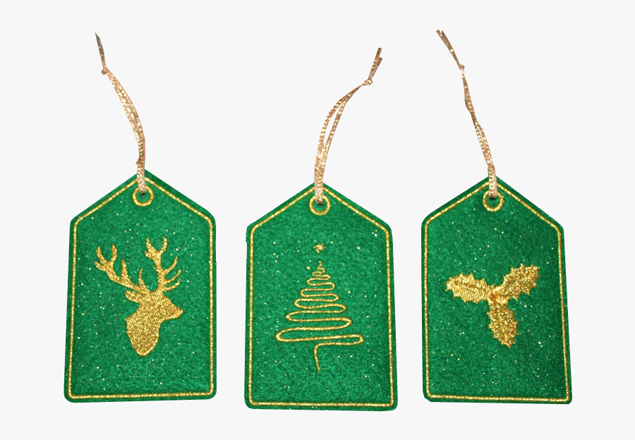 Transparent Christmas Gift Tag Png - Earrings, Transparent Clipart