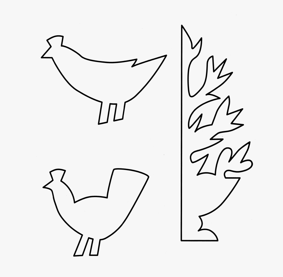 Gift Tag Clipart Black And White - Line Art, Transparent Clipart