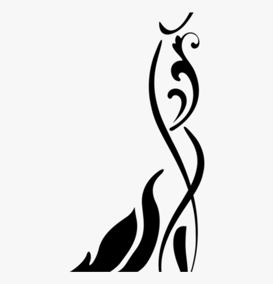 Weddings Free Clipart Corner For Free Download And - Floral Border Black And White, Transparent Clipart