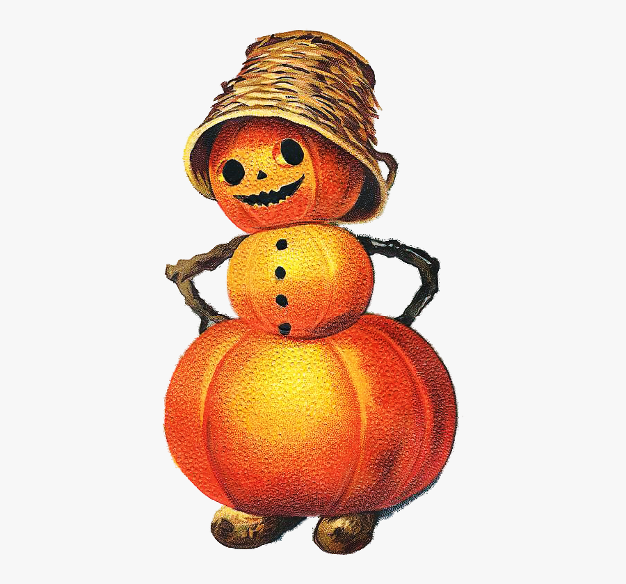 Halloween Vintage Pumpkins, Transparent Clipart