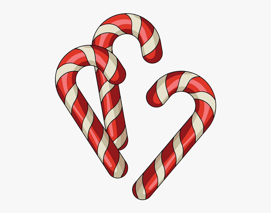 Candy Cane, Transparent Clipart