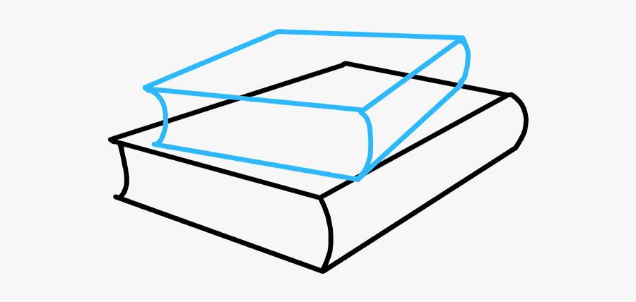 How To Draw School Books - Stack Of Books Drawing, Transparent Clipart