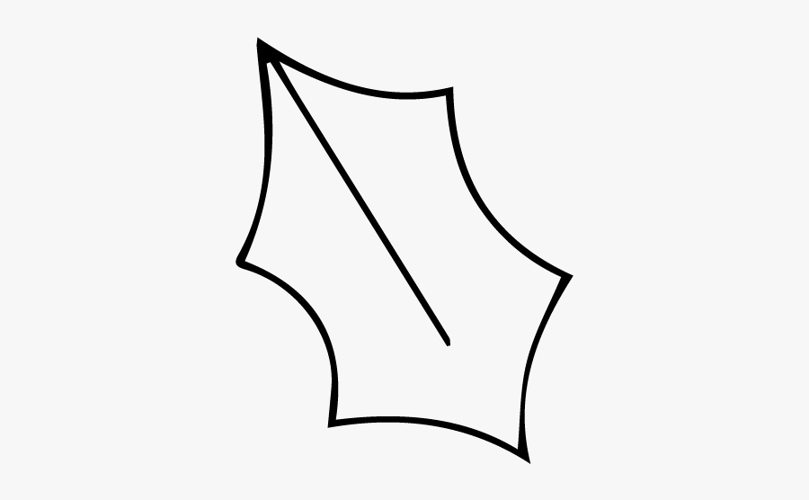 Transparent Holly Leaves Transparent Png Clipart Free - Holly Leaf Template, Transparent Clipart