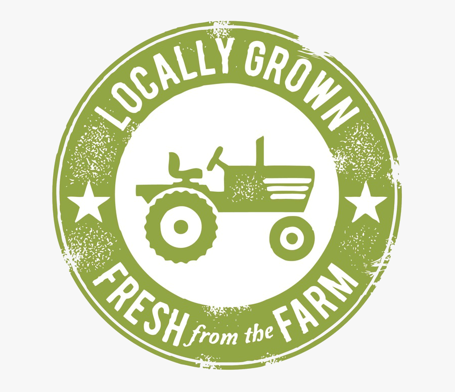 Locally Grown - Locally Grown Fresh From The Farm, Transparent Clipart