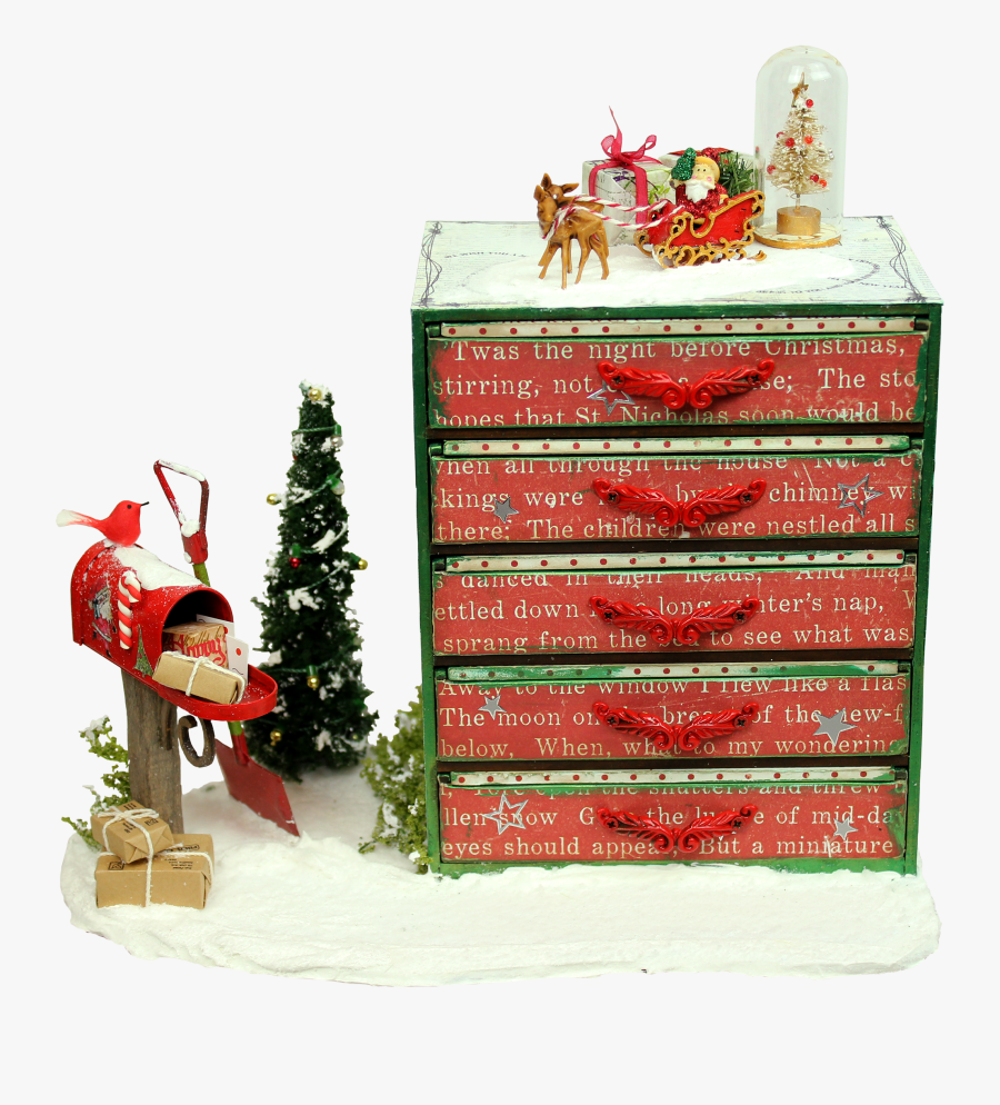 Clip Art Christmas Snowscene - Christmas Tree, Transparent Clipart