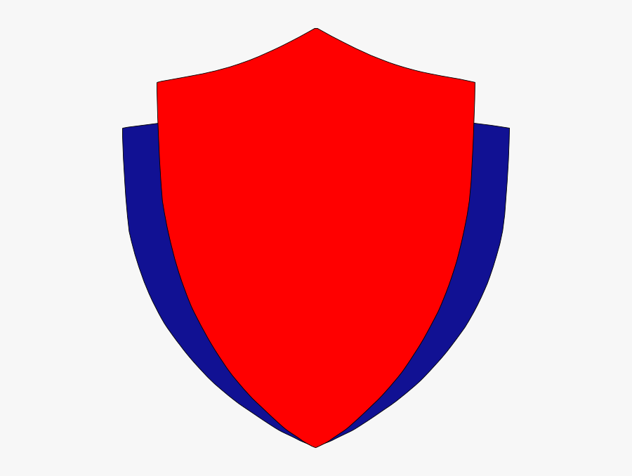 Red And Blue Shield Png, Transparent Clipart